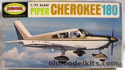 Aurora 1/72 Piper Cherokee 180, 281-70 plastic model kit